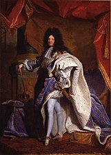 Portrait of Louis XIV by Hyacinthe Rigaud, (1701)