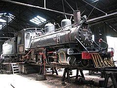 A locomotive at workshop