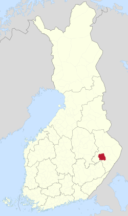 Location of Liperi in Finland