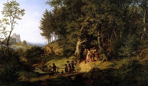 Bridal Procession in a Spring Landscape (1847)