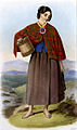 A member of Clan MacNeacail, from The Clans of the Scottish Highlands, wearing a tonnag R. R. McIan (1845)