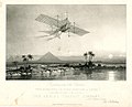 Image 231843 artist's impression of John Stringfellow's plane Ariel flying over the Nile (from History of aviation)
