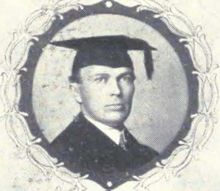 Photo portrait of Ramsdell at graduation in 1903