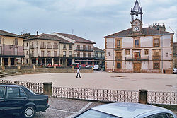 Main square and town hall of Riaza