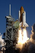 Space Shuttle Columbia launches on its last mission, STS-107.