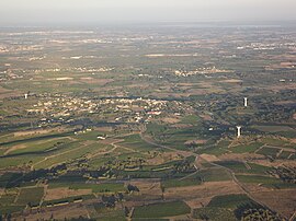 An aerial view of Saint-Christol