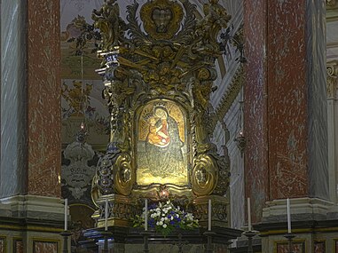The Holy Icon of the original pylon placed on the main altar