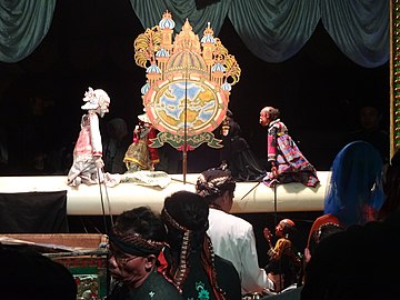 Wayang golek performance in Yogyakarta.