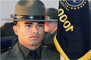 Shown here on a U.S. Border Patrol Agent, the campaign hat is frequently used by sheriff's offices.
