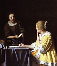 Johannes Vermeer, Mistress and Maid, 1667[294]