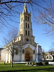 The church in Villeneuve-de-Rivière