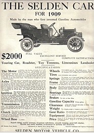 1909 Selden Model 29 advertisement