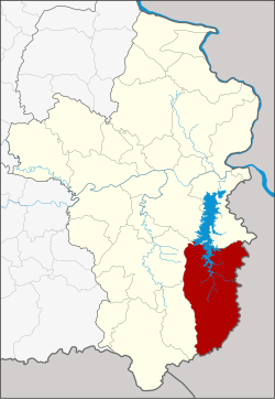 Karte von Ubon Ratchathani, Thailand, mit Buntharik