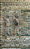 The Frieze of Archers, glazed siliceous bricks, Louvre