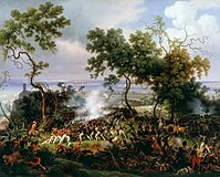 The Battle of Chiclana, 5th March 1811 (1824) captures the fight between British redcoats and the French troops for Barrosa Ridge.[12]