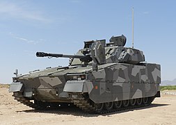 A CV-9035 Swedish infantry fighting vehicle used by U.S. Army