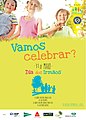 Siblings Day poster, published by APFN, the Portuguese Large Families Association, May 2016.