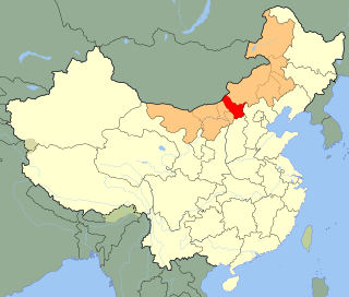 Lage von Ulanqab in der Inneren Mongolei