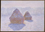 Haystacks (Effect of Snow and Sun) Oil on canvas. Metropolitan Museum of Art – W1279