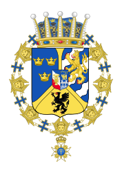 Wilhelm's coat of arms as prince of Sweden, Duke of Södermanland after 1907