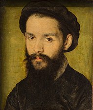 Corneille de Lyon: Porträt eines Mannes, vermutlich Clément Marot, 1536 (Louvre, Paris)