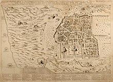 A detailed map of Jerusalem from the 18th century
