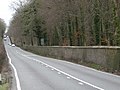 The estate boundary or "Drax Wall" along the A31 road