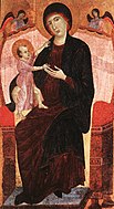 Duccio di Buoninsegna, Gualino Madonna, c. 1285, 157 × 86 cm