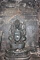 A sculpture of the Hindu god Ganesha in Mallikarjuna temple at Kuruvatti
