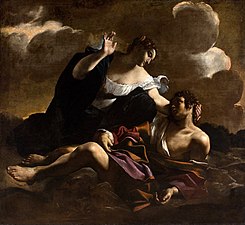 Giovanni Lanfranco, Angelica and Medoro, 1633–1634