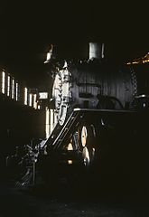 GTW No. 5629 being stored inside the C&WI's 47th Street Roundhouse, on November 17, 1966