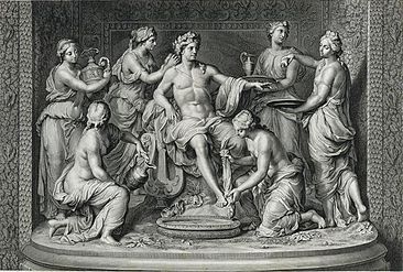 Apollo attended by nymphs by François Girardon and Thomas Regnaudin, ca. 1670