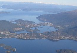 Husnes and the Hardangerfjord