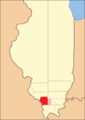 Jackson County (1816–1818), including unorganized territory (formerly part of Johnson County) temporarily attached to it[5]