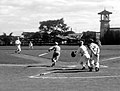 Japanese Filipino employees of Osaka Boeki Kaisha (Osaka Bazar) play baseball in Pre-War Manila, Philippines (October 1933)