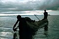 Lake Chiuta - checking gillnets