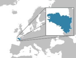 Location of Brittany