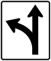 R3-6L Optional movement lane control, straight through and left turn