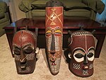BaKongo masks from the Kongo Central region