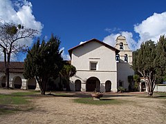 Mission San Juan Bautista, located in San Juan Bautista.