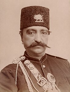 Naser al-Din Shah Qajar, Shah of Persia from 1848 until his assassination in 1896. He seized Herat, Afghanistan, in 1856, resulting in the Anglo-Persian War that made him give it back.