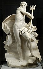 Neptune by Augustin Pajou Museum of Fine Arts of Lyon (1767)
