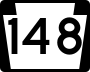 Pennsylvania Route 148 marker