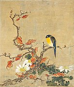 Paintings of birds and flowers by Hu Mei. 18th century