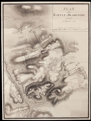 Plan of the Battle of Brandywine (1777)
