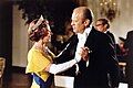 President Gerald Ford dancing with Queen Elizabeth II at the White House, 1976