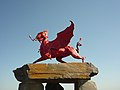 Red Dragon sculpture, Welsh Memorial Park, Ypres.