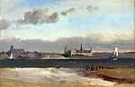 View of Elsinore and Kronborg from a Beach South of the City (1851)