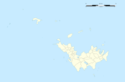 Map of Saint Barthélemy showing location of airport
