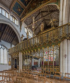 Rood screen of St Cyprian's, Clarence Gate at St Cyprian's, Clarence Gate, by Diliff